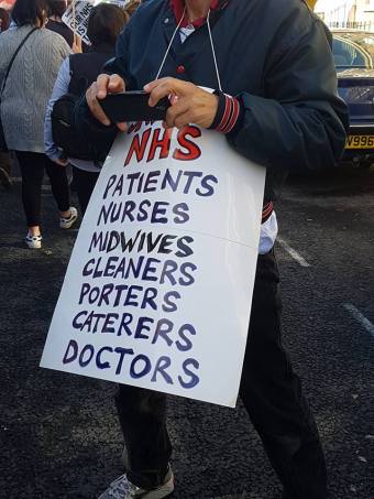 midwives cleaners etc